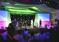 Axiom Communications founder Chris Carey facilitating an event